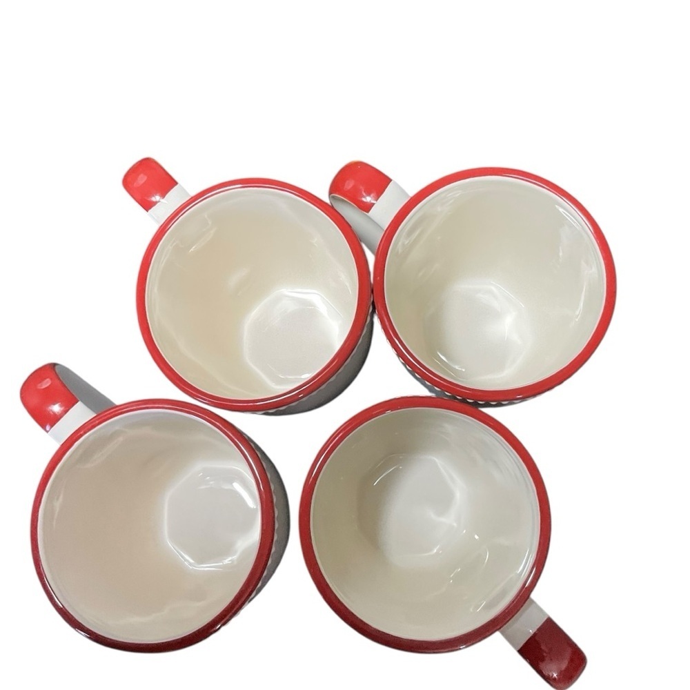 Williams Sonoma Gingerbread Chef Mugs Set of 4 Christmas Holiday 16 oz - Picture 7 of 9